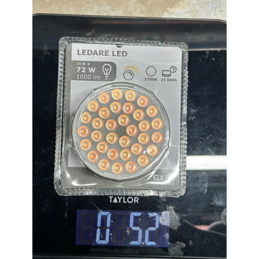 IKEA LEDARE GX53 LED Light Bulb 11W 72W 1000LM 2700K Dimmable Discontinued